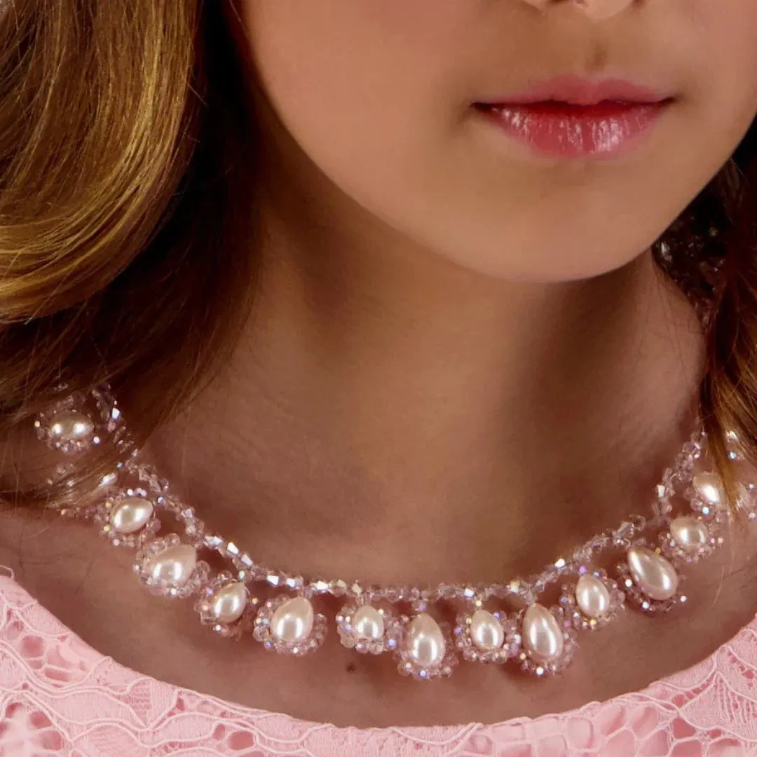 The Carita Pearl & Crystal Necklace