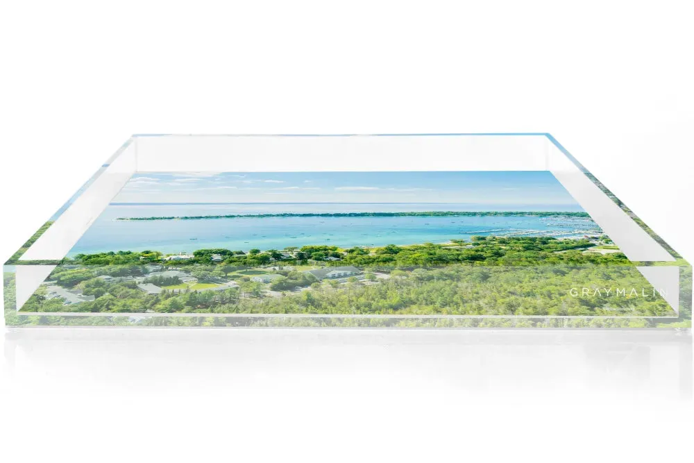 The Harbor Springs Vista Michigan Tray by Gray Malin