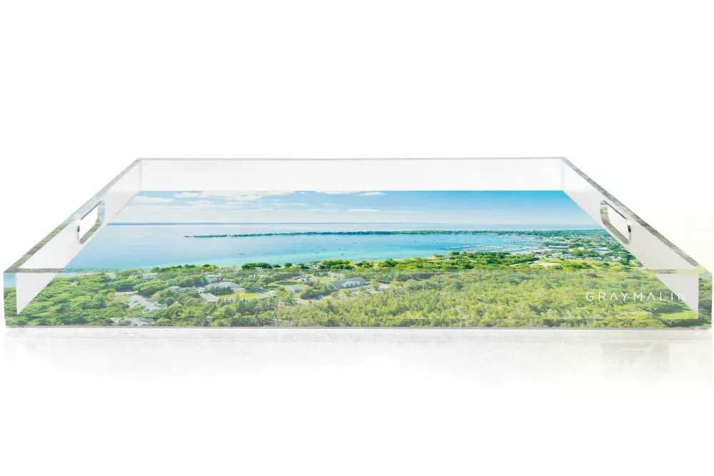 The Harbor Springs Vista Michigan Tray by Gray Malin