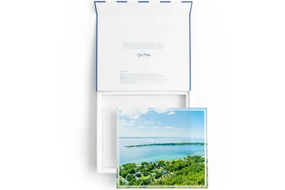 The Harbor Springs Vista Michigan Tray by Gray Malin