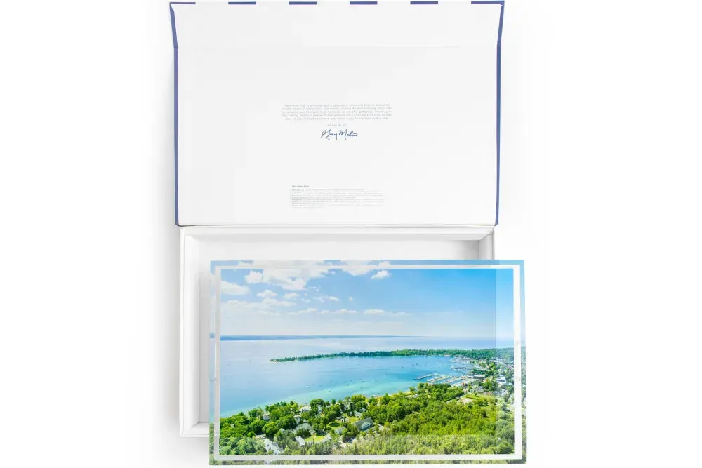 The Harbor Springs Vista Michigan Tray by Gray Malin