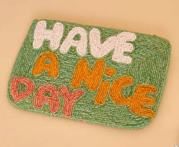 The Jacksons - Have A Nice Day Beaded Mini Purse