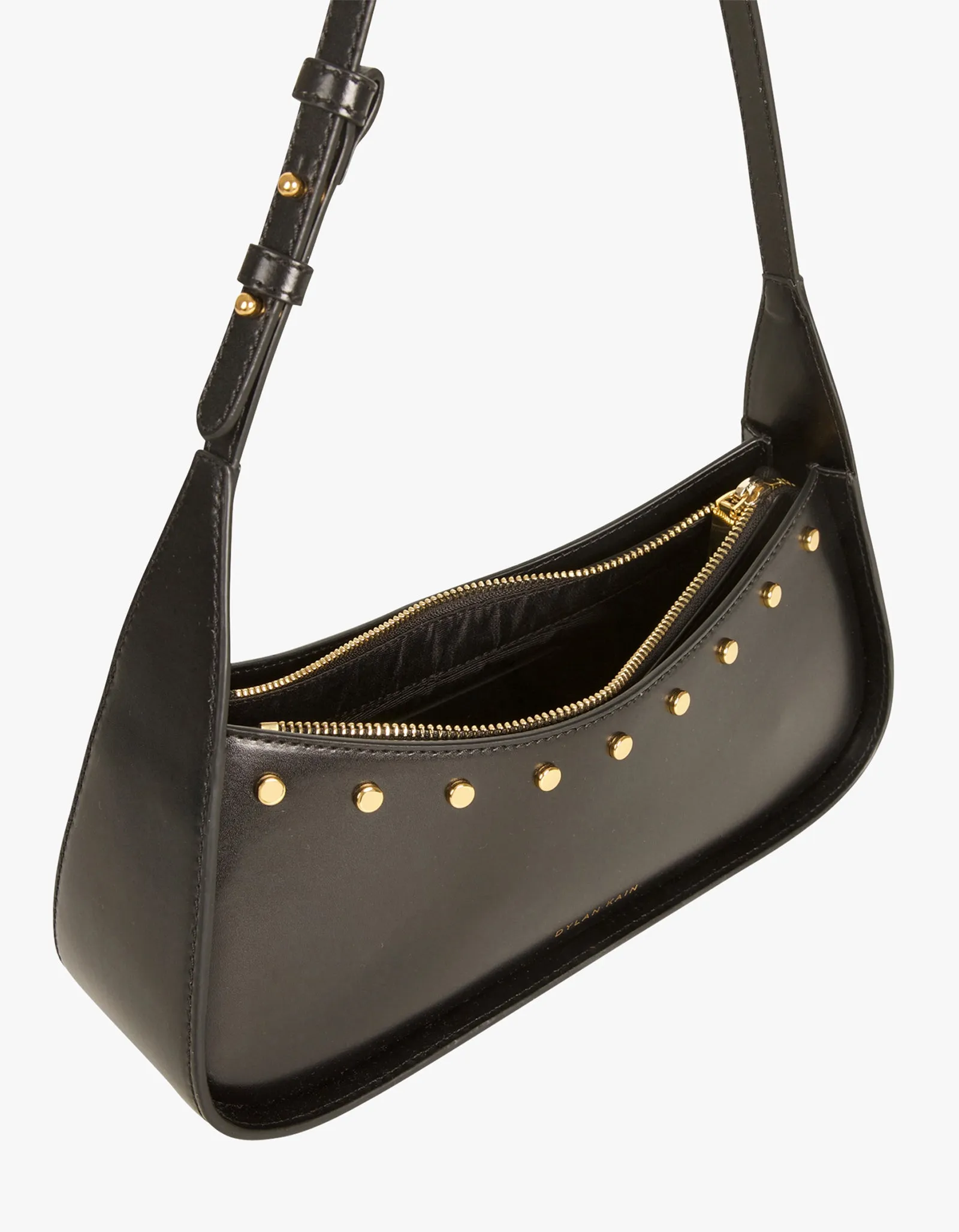 The Remi Studded Bag - Warm Gold/Black