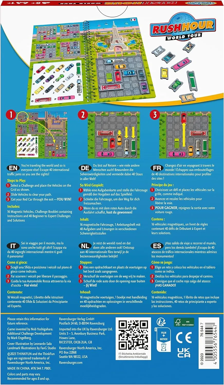 ThinkFun Rush Hour Travel World Tour