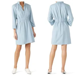 Tibi Weston Knit Mini Shirred Dress