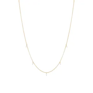 Tilica Freshwater Pearl Necklace - Solid Gold