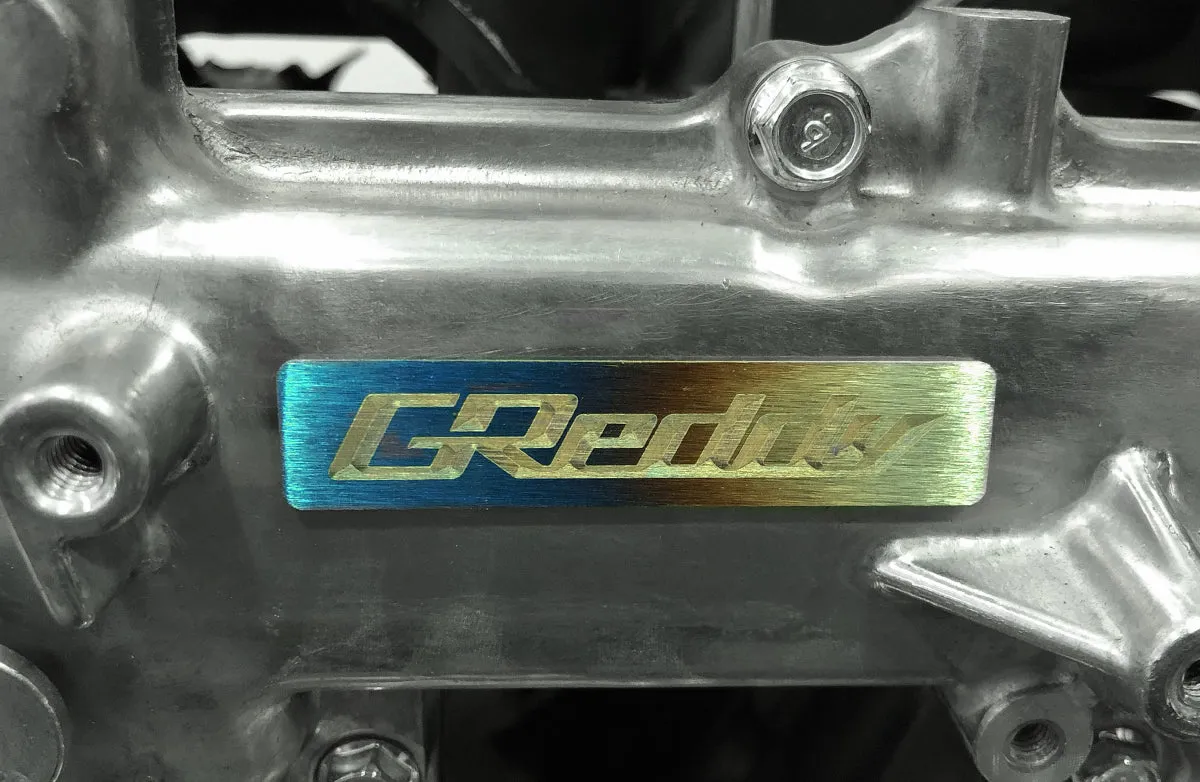 Titanium GReddy Emblem - (70x15mm)