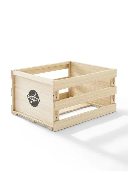 Tool-less Assembly Record Storage Crate - Natural