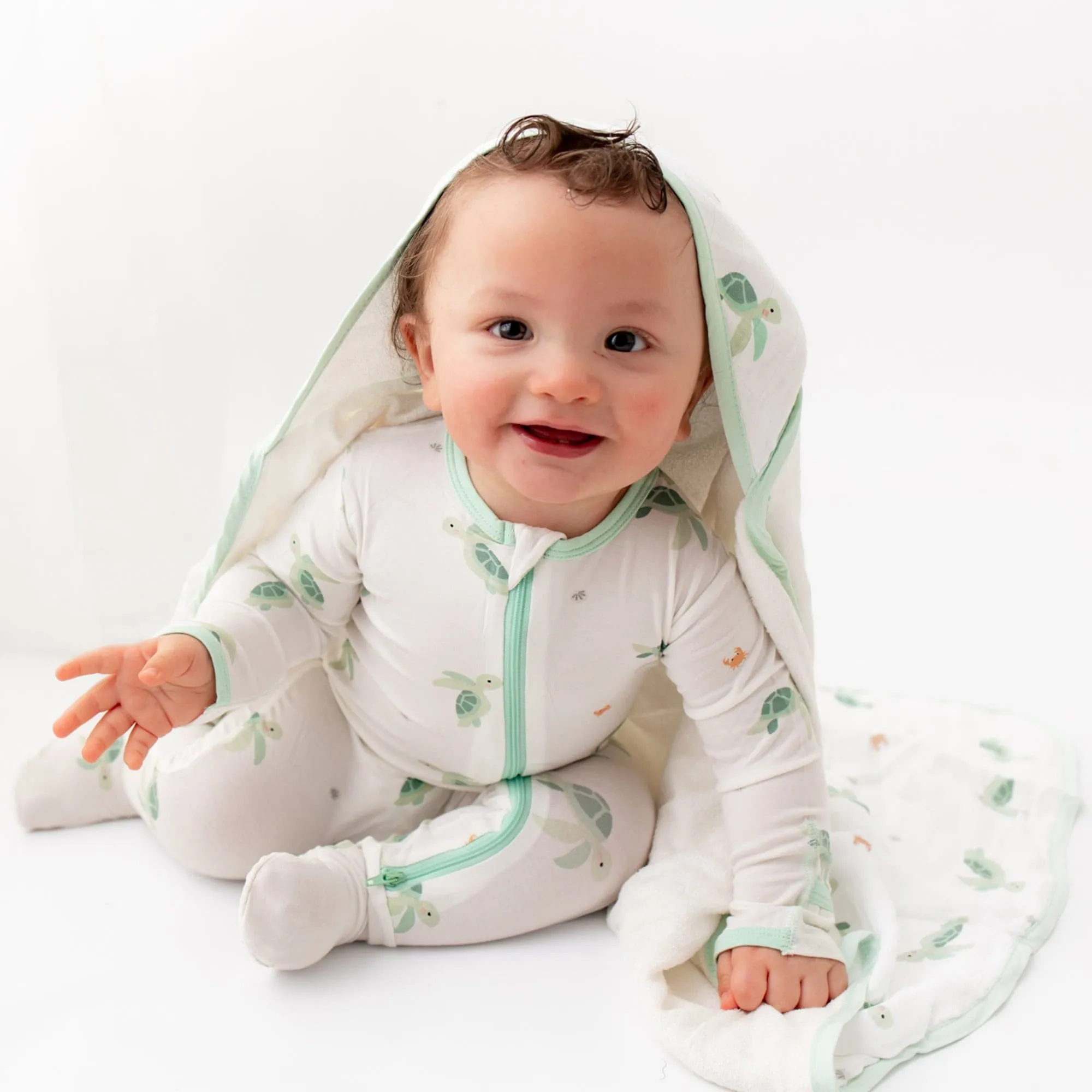 Turtle Zippered Footie