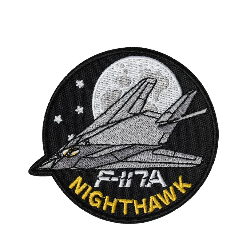 US Military USAF F-117A Nighthawk Iron On Patch