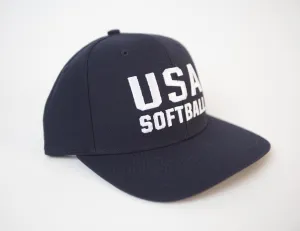 USA Softball Adjustable 6 Stitch Cap