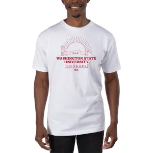 USCAPE Washington State University Old School Short Sleeve Tee, White
