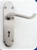 Valore Nova Satin Nickel Lever On WC Plate Lockset