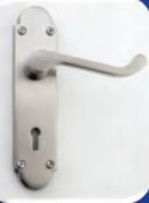 Valore Nova Satin Nickel Lever On WC Plate Lockset