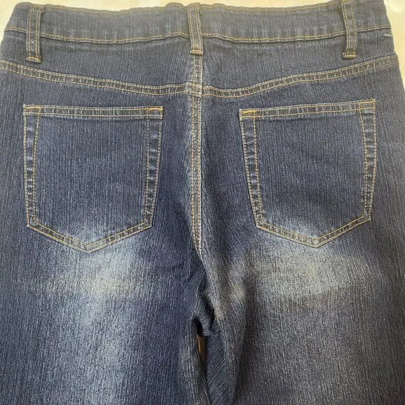 Vintage Cosmopolitan Jeanswear Beaded Butterfly Jeans, Women's 10