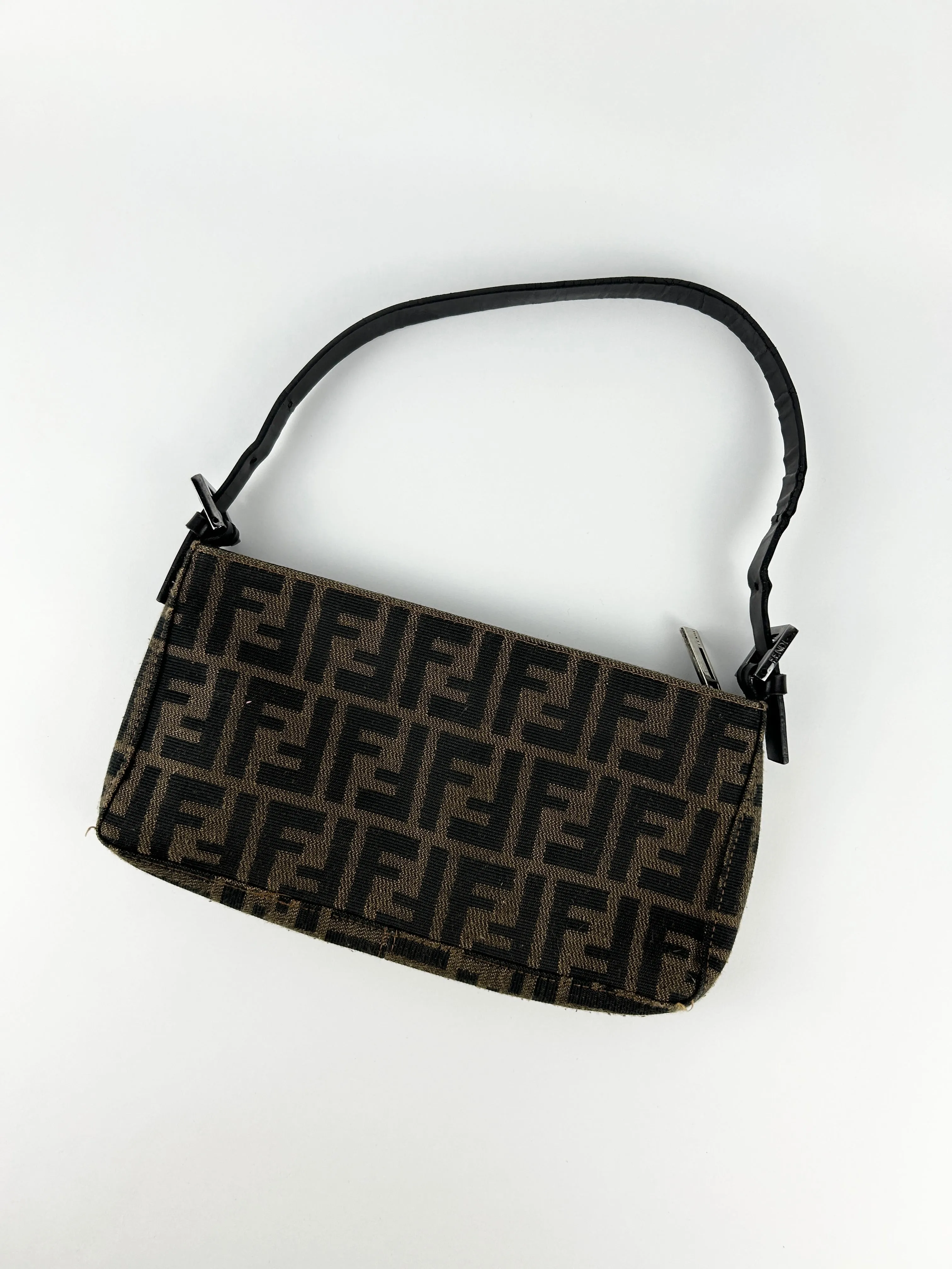 Vintage Fendi Zucca Shoulder Bag