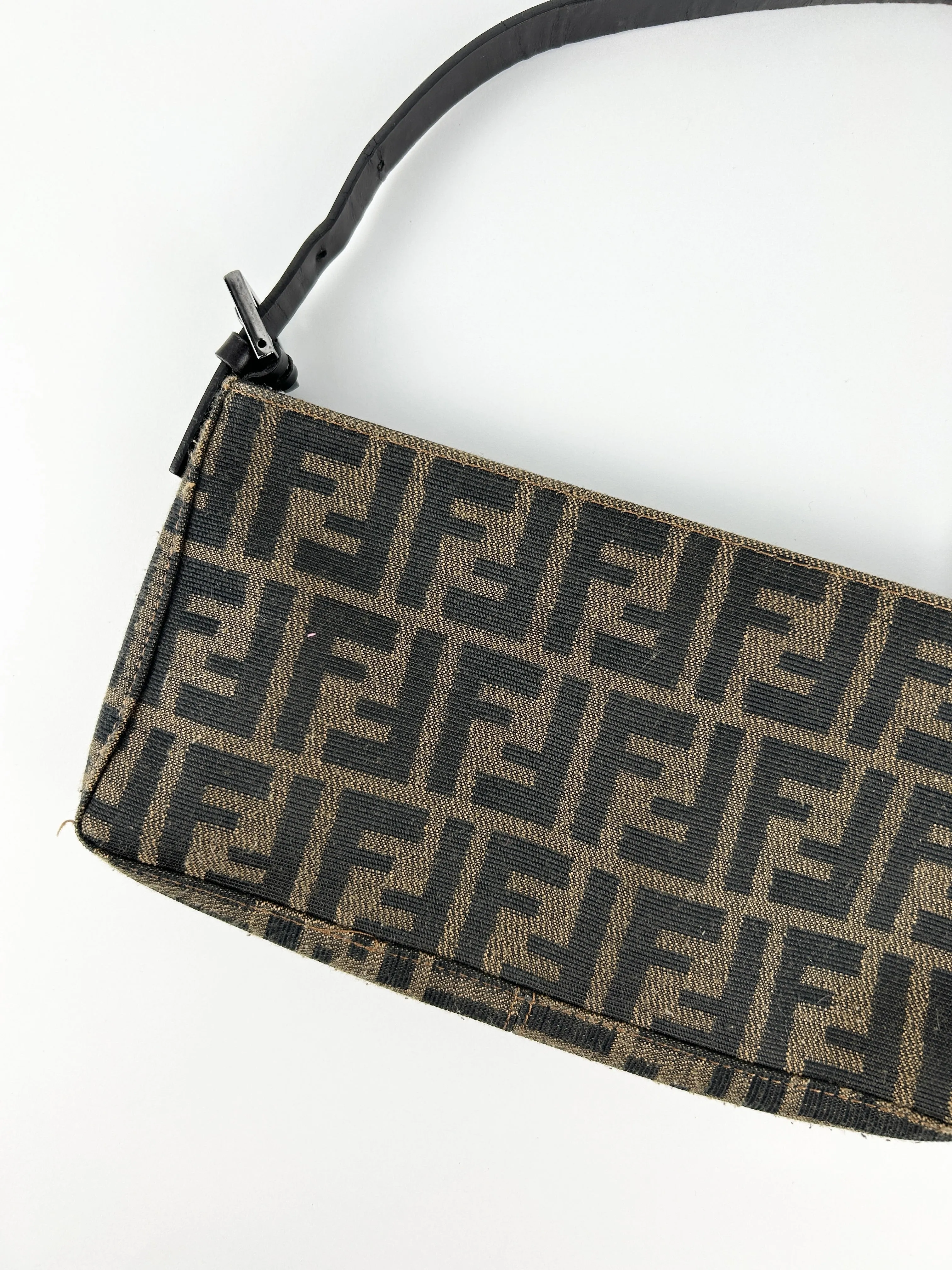 Vintage Fendi Zucca Shoulder Bag