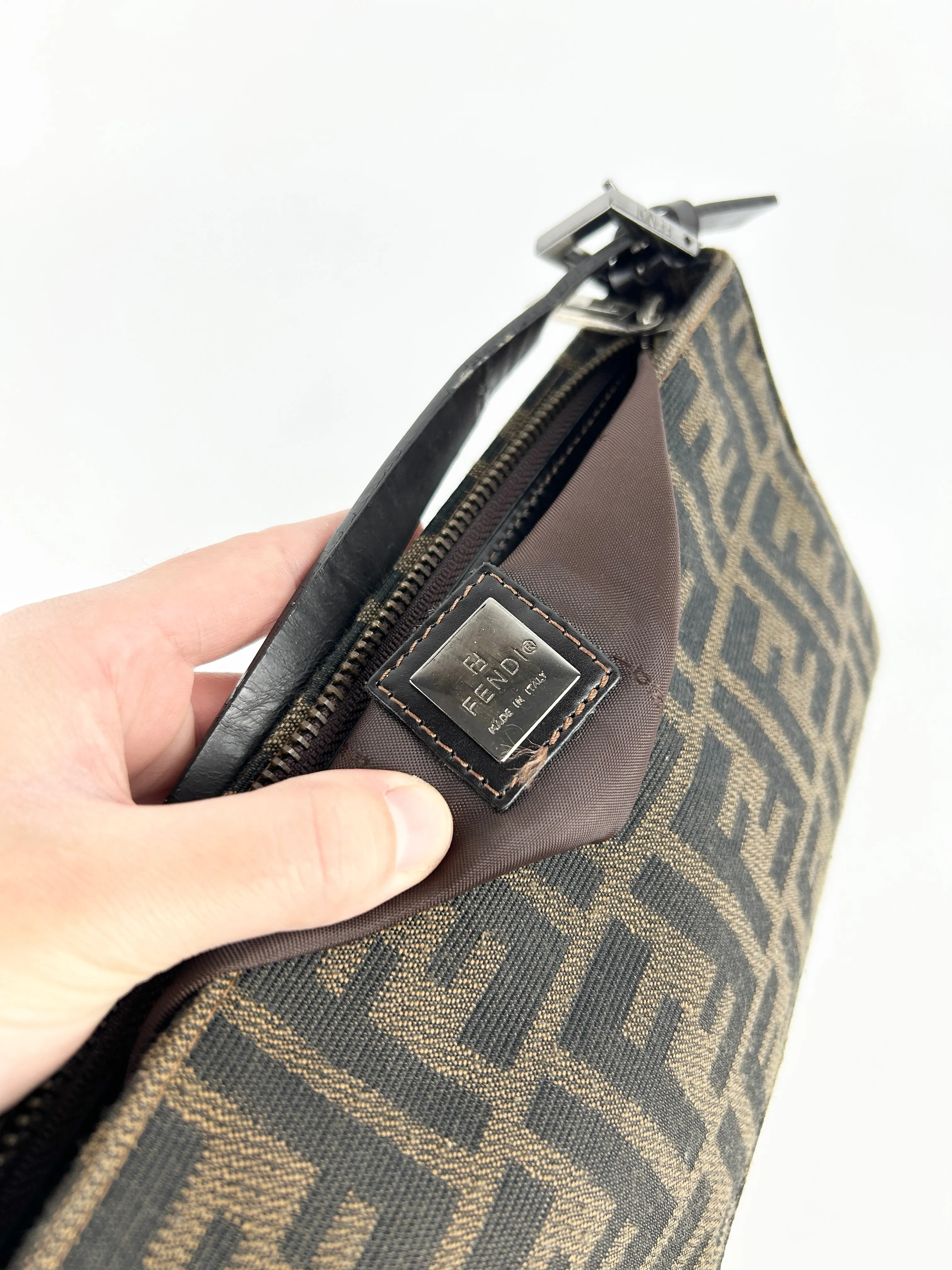 Vintage Fendi Zucca Shoulder Bag