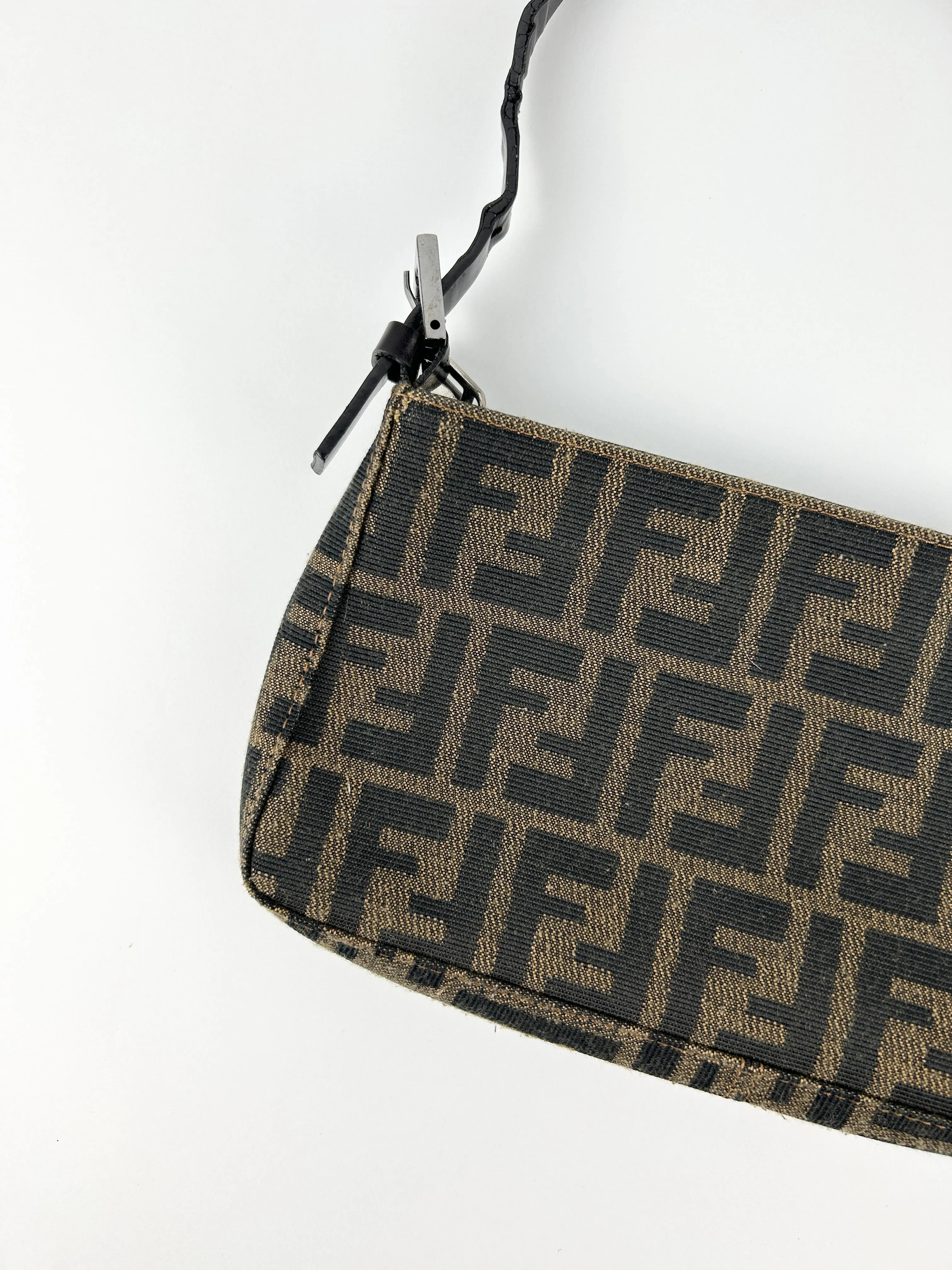 Vintage Fendi Zucca Shoulder Bag