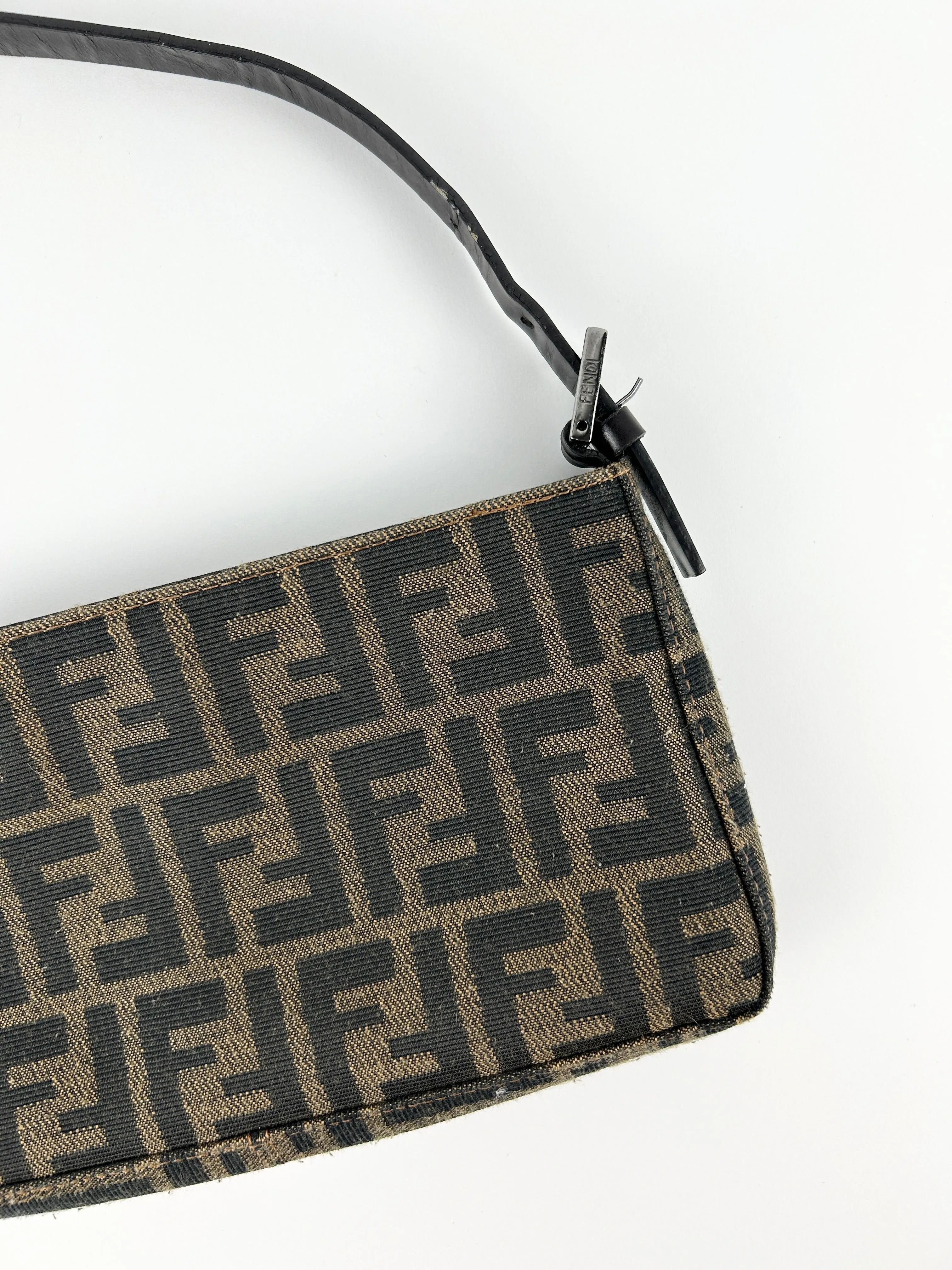 Vintage Fendi Zucca Shoulder Bag