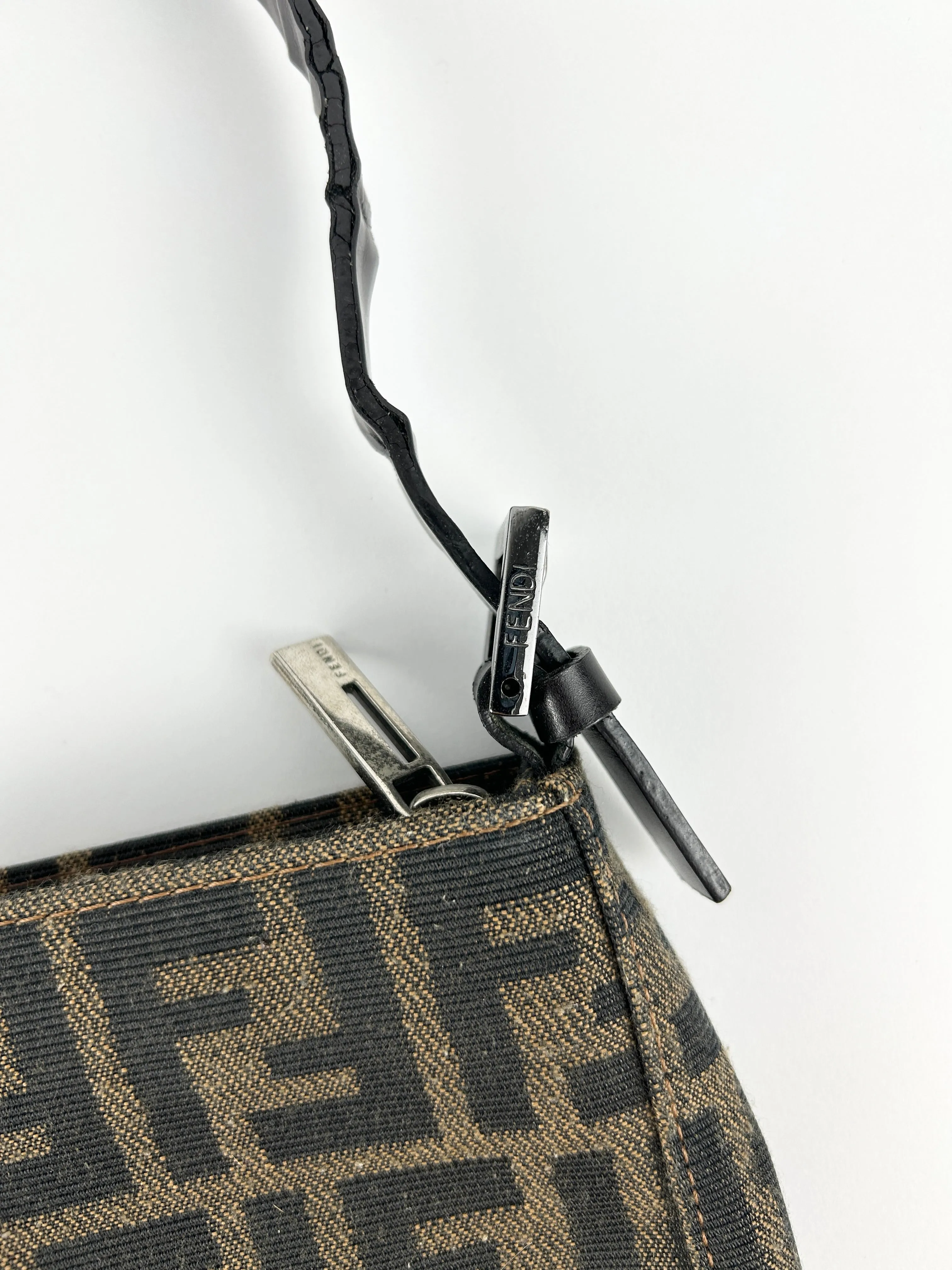Vintage Fendi Zucca Shoulder Bag