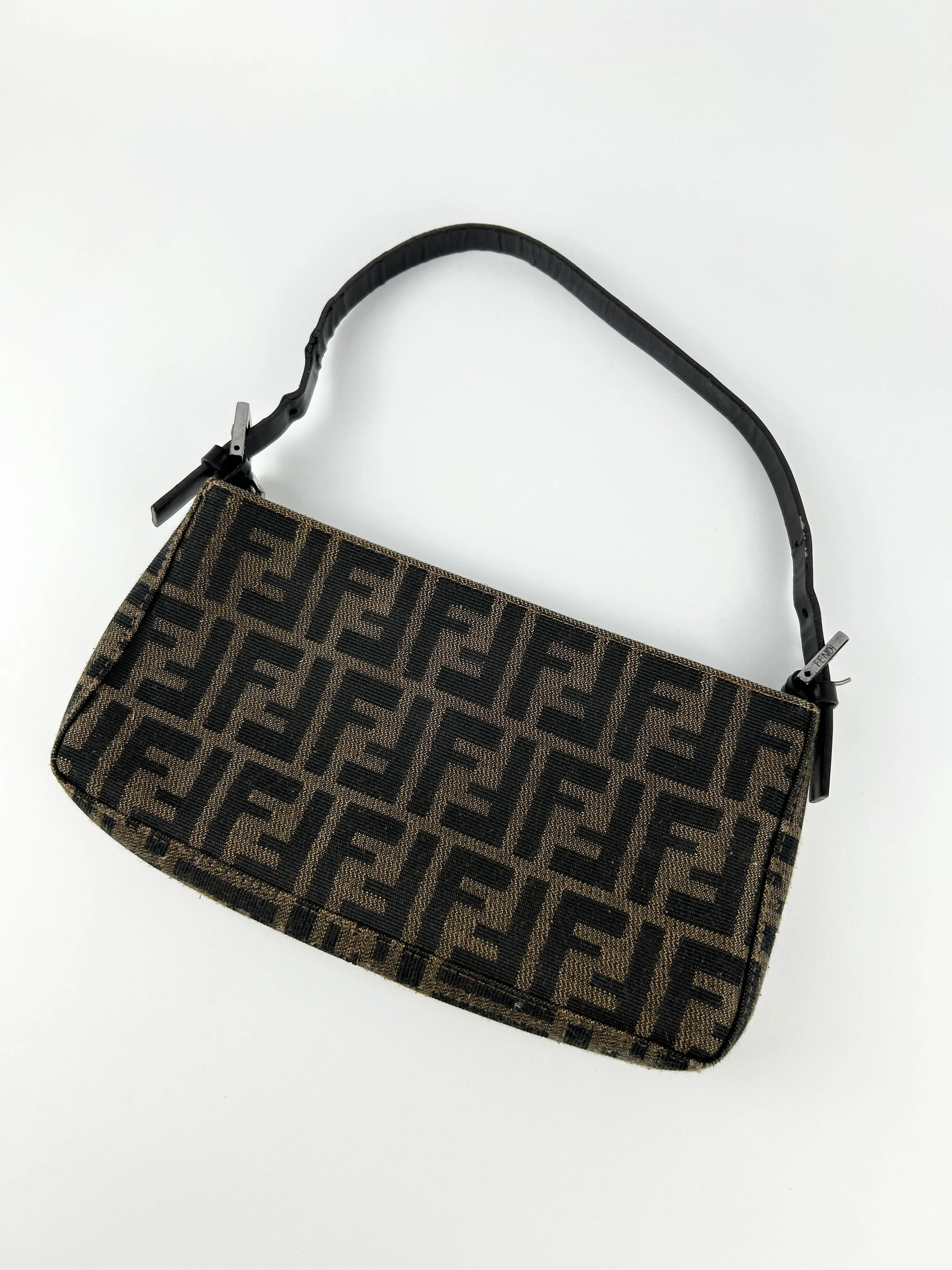 Vintage Fendi Zucca Shoulder Bag