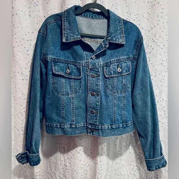 Vintage Jonny Q Denim Jacket | Y2K Era | Medium Wash | M/L Fit