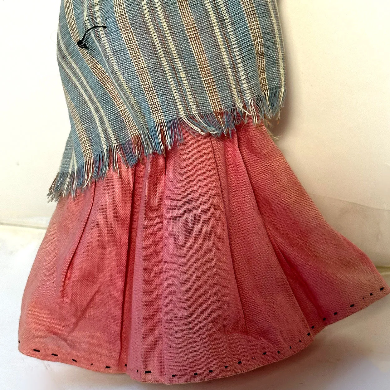 Vintage Native American Navajo Handmade Cloth Beaded Doll of a Lady