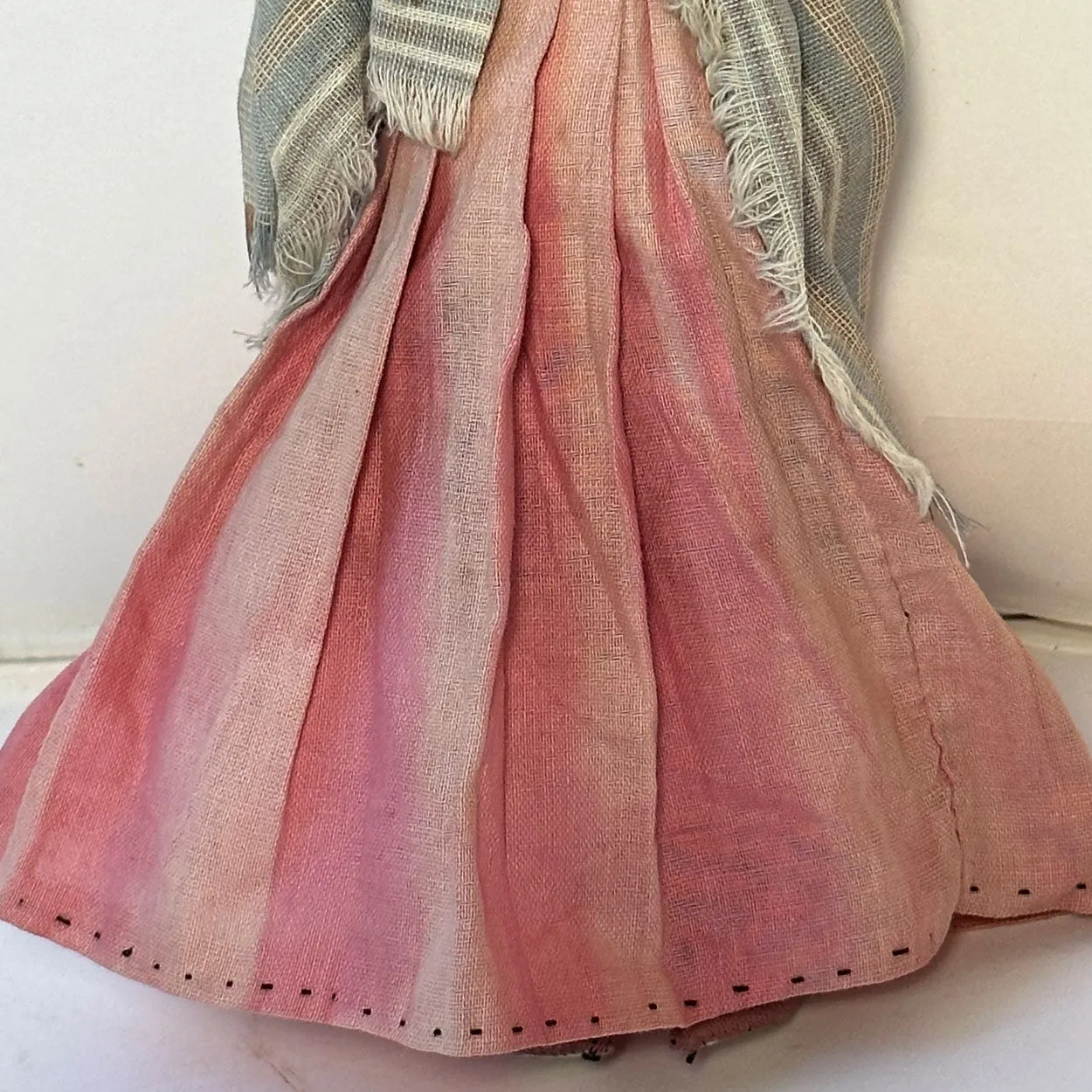 Vintage Native American Navajo Handmade Cloth Beaded Doll of a Lady