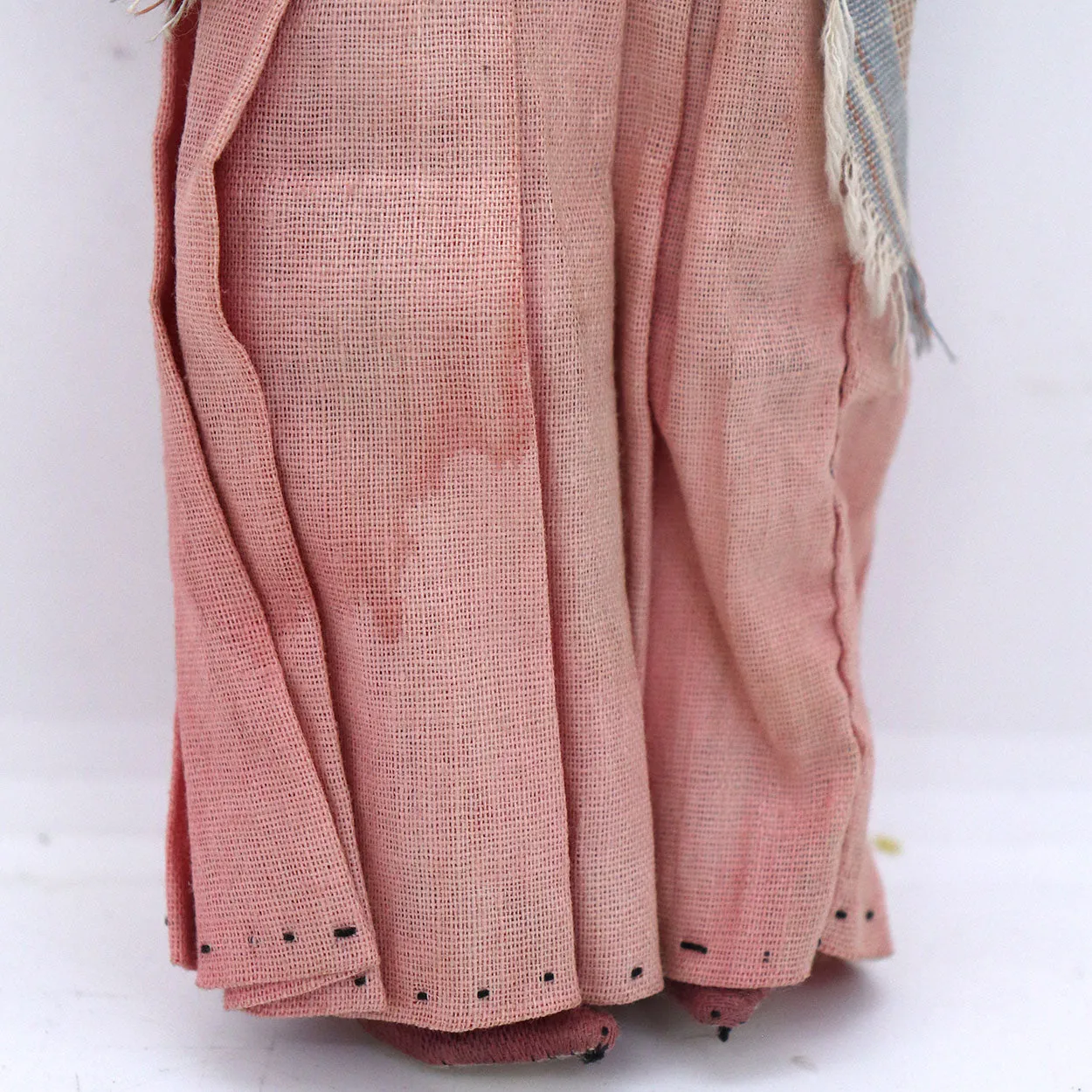 Vintage Native American Navajo Handmade Cloth Beaded Doll of a Lady