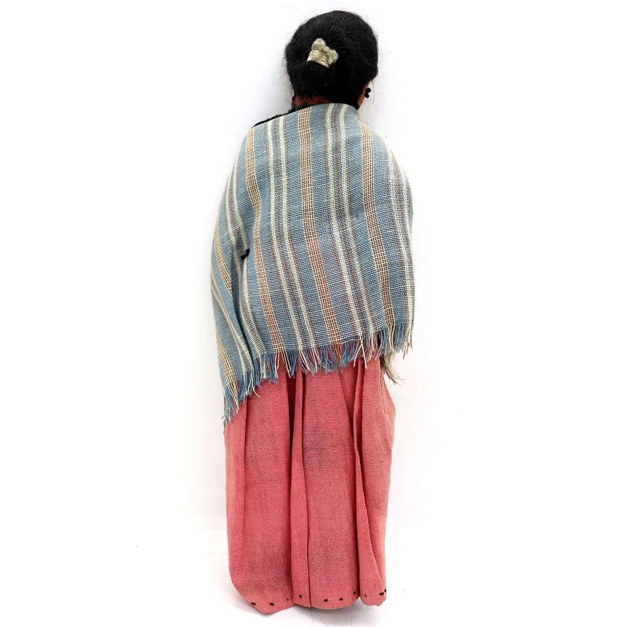 Vintage Native American Navajo Handmade Cloth Beaded Doll of a Lady