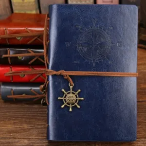 Vintage Pirate A5 Journal With Leather Cover