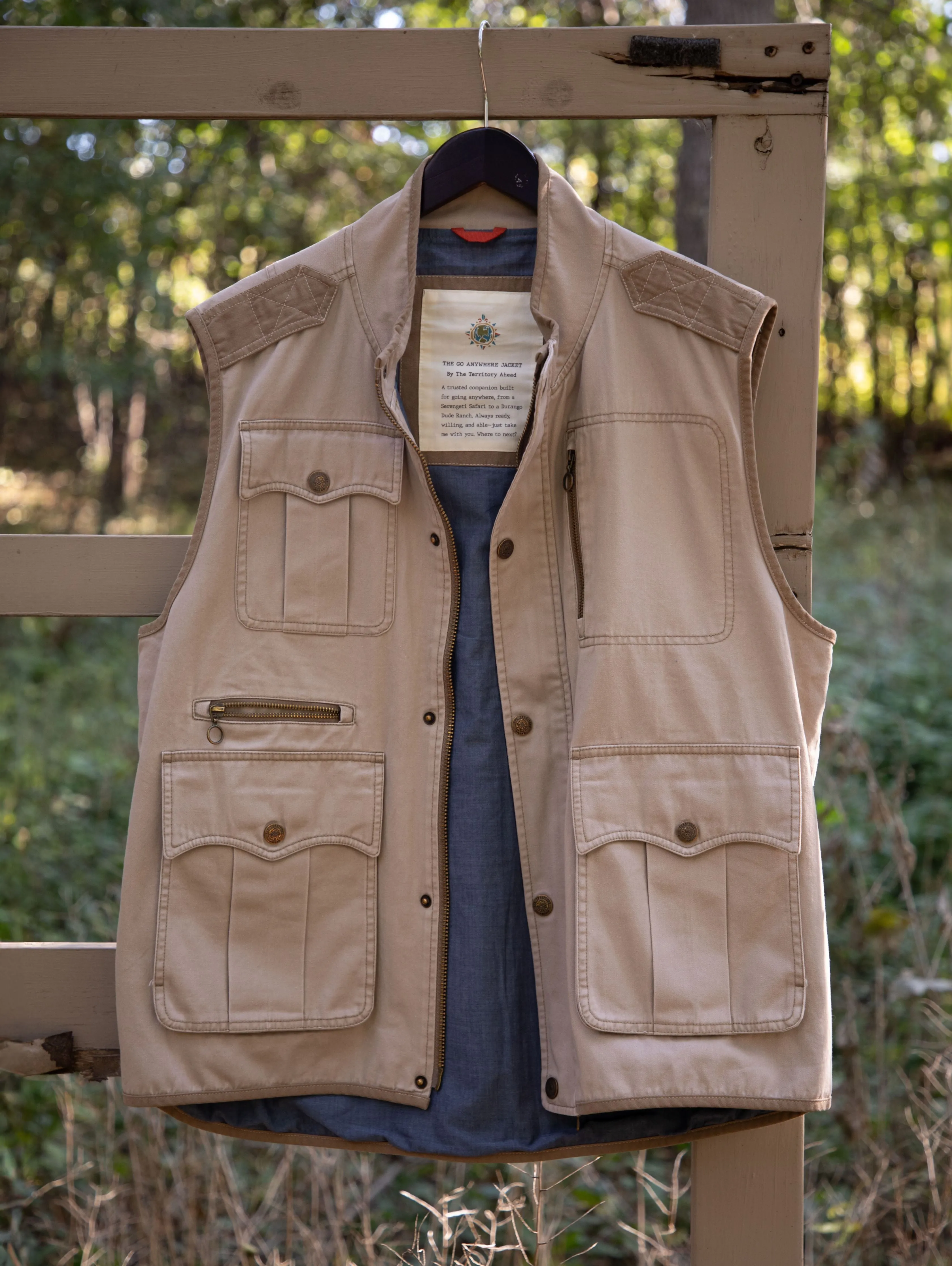Vintage Wash Cargo Vest