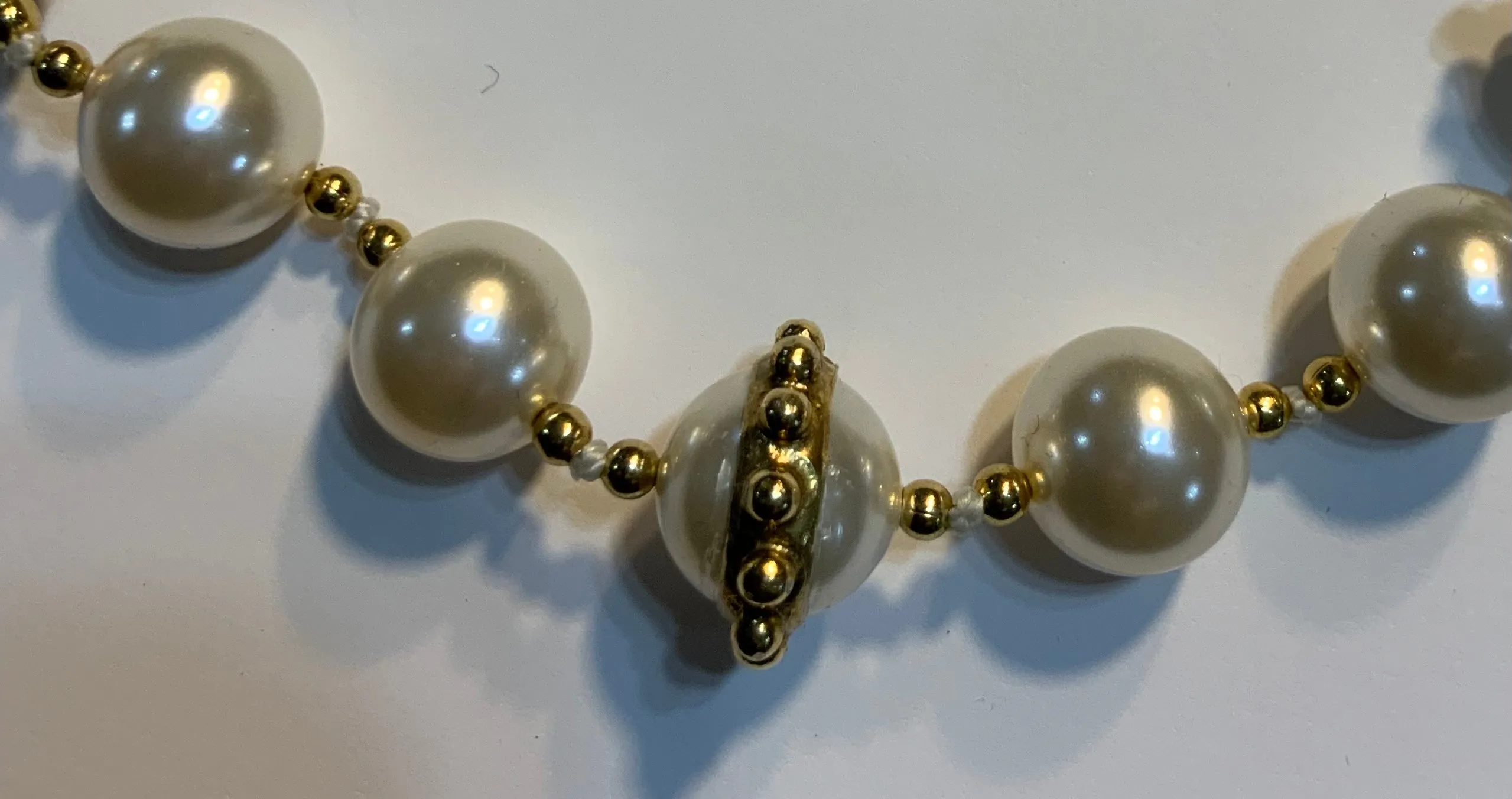 VSA Virgin Saints Angels Pearl Gold Choker