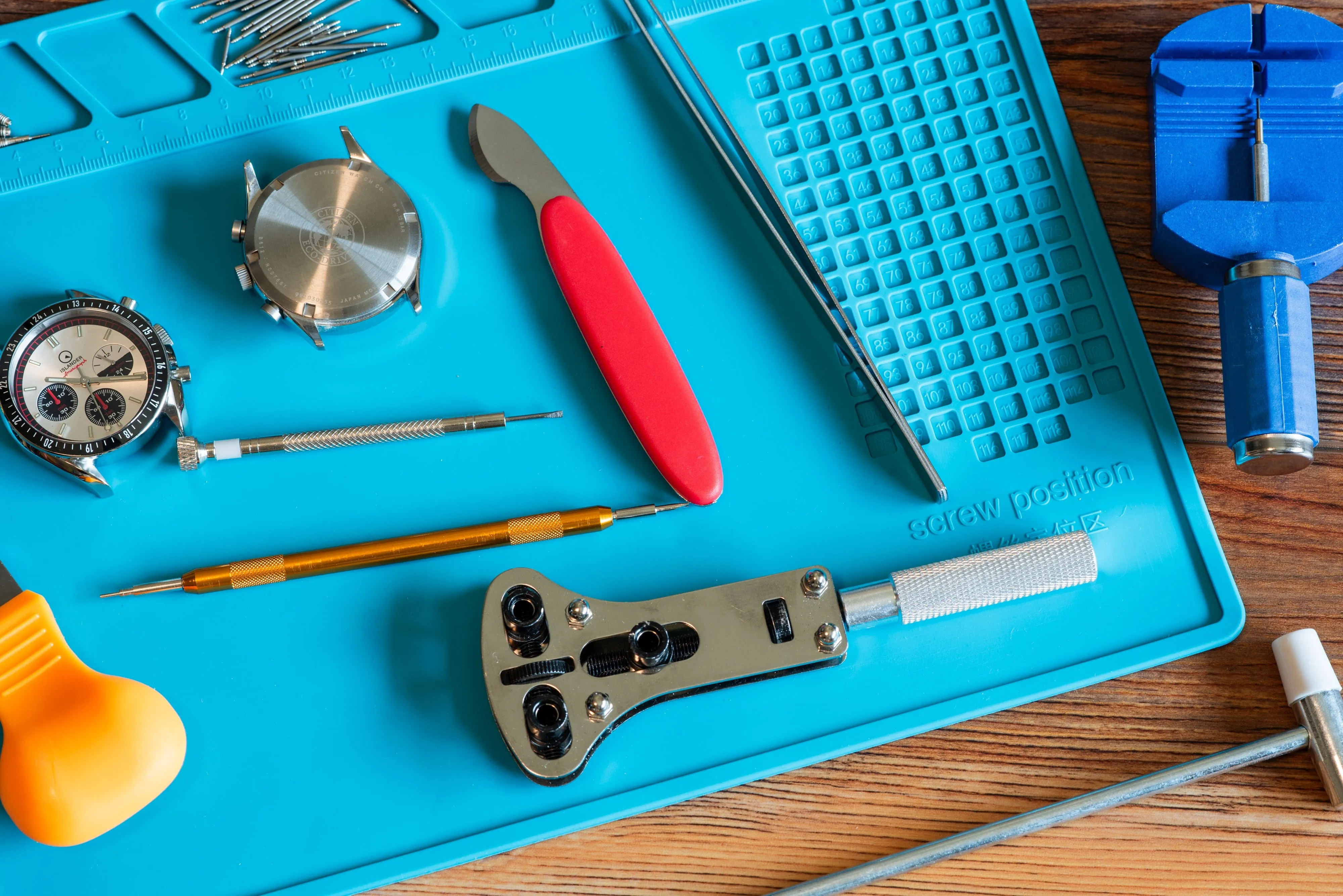 Watch Repair Tool Kit & Work Mat Bundle