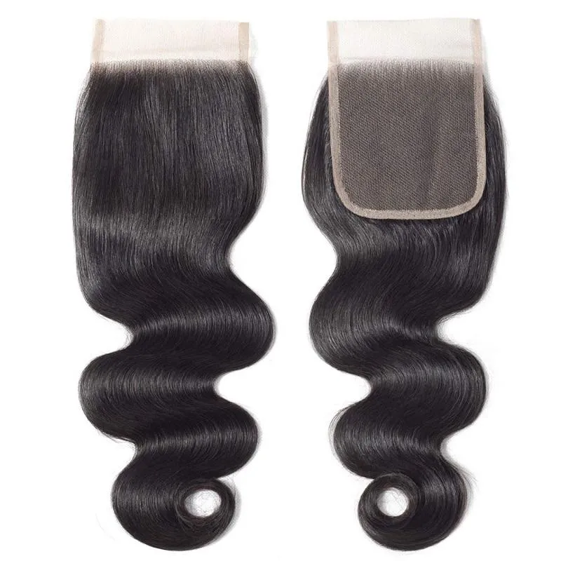 Wavymy Body Wave Virgin Human Hair Weave 3 Bundles With 4x4 Lace Closure