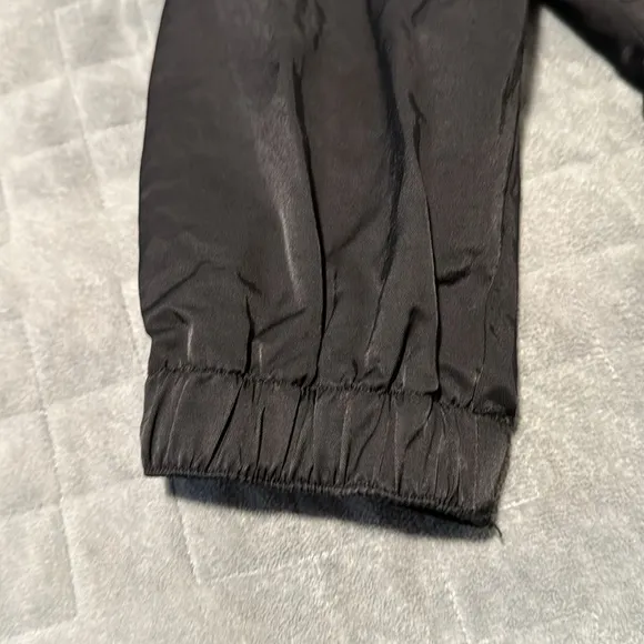 White House Black Market Jacket, Black, Ruffles, 3/4 Sleeves, Zipper, Size 2