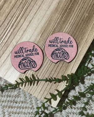 Will Trade for Tacos Coaster Set