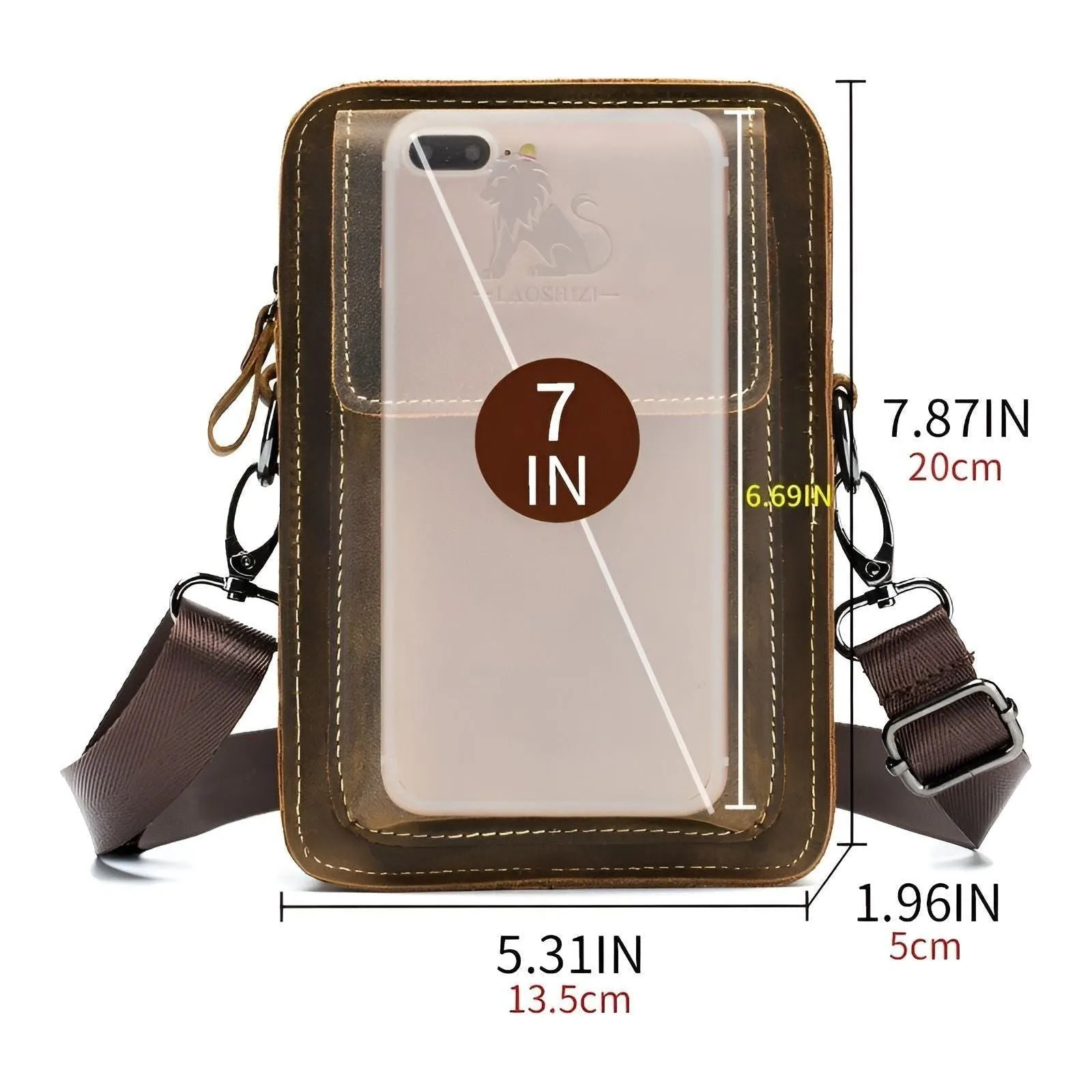 with Strap Adjustable Leather for Waist – Design Vidal and Monumental discount Now or never Bag Functional Bag Multi-Pocket Men