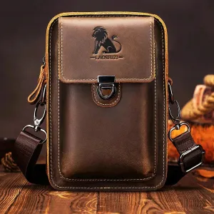 with Strap Adjustable Leather for Waist – Design Vidal and Monumental discount Now or never Bag Functional Bag Multi-Pocket Men