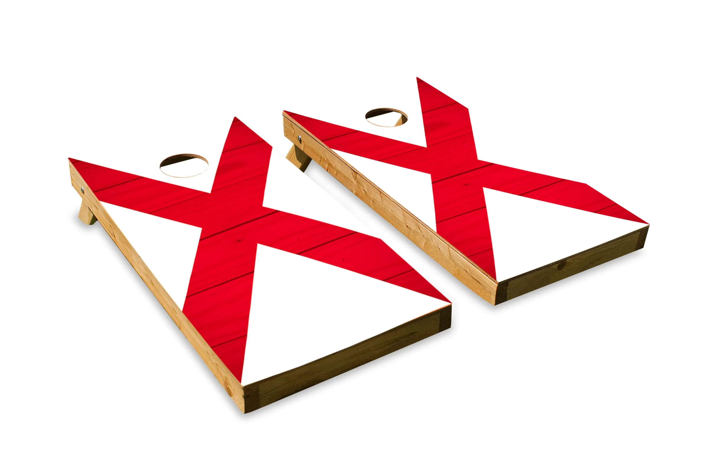 Wood Grain Alabama State Flag