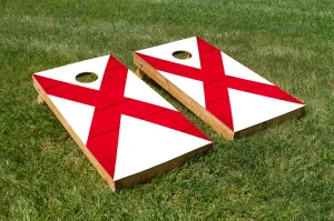 Wood Grain Alabama State Flag