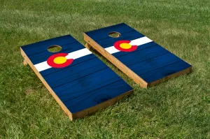 Wood Grain Colorado State Flag