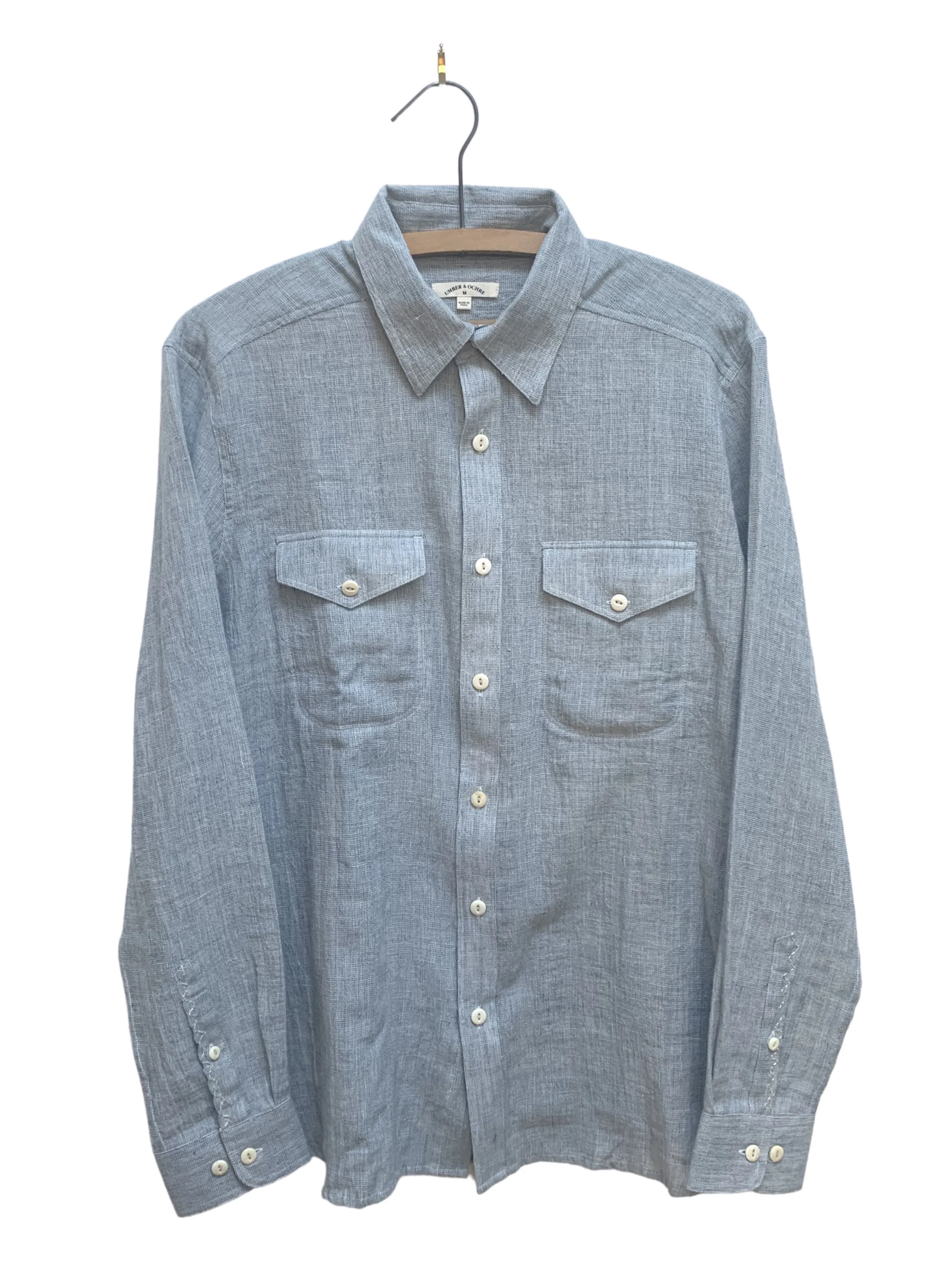 Work Shirt in Lt Indigo Gauze