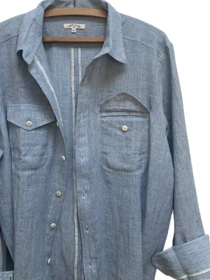 Work Shirt in Lt Indigo Gauze