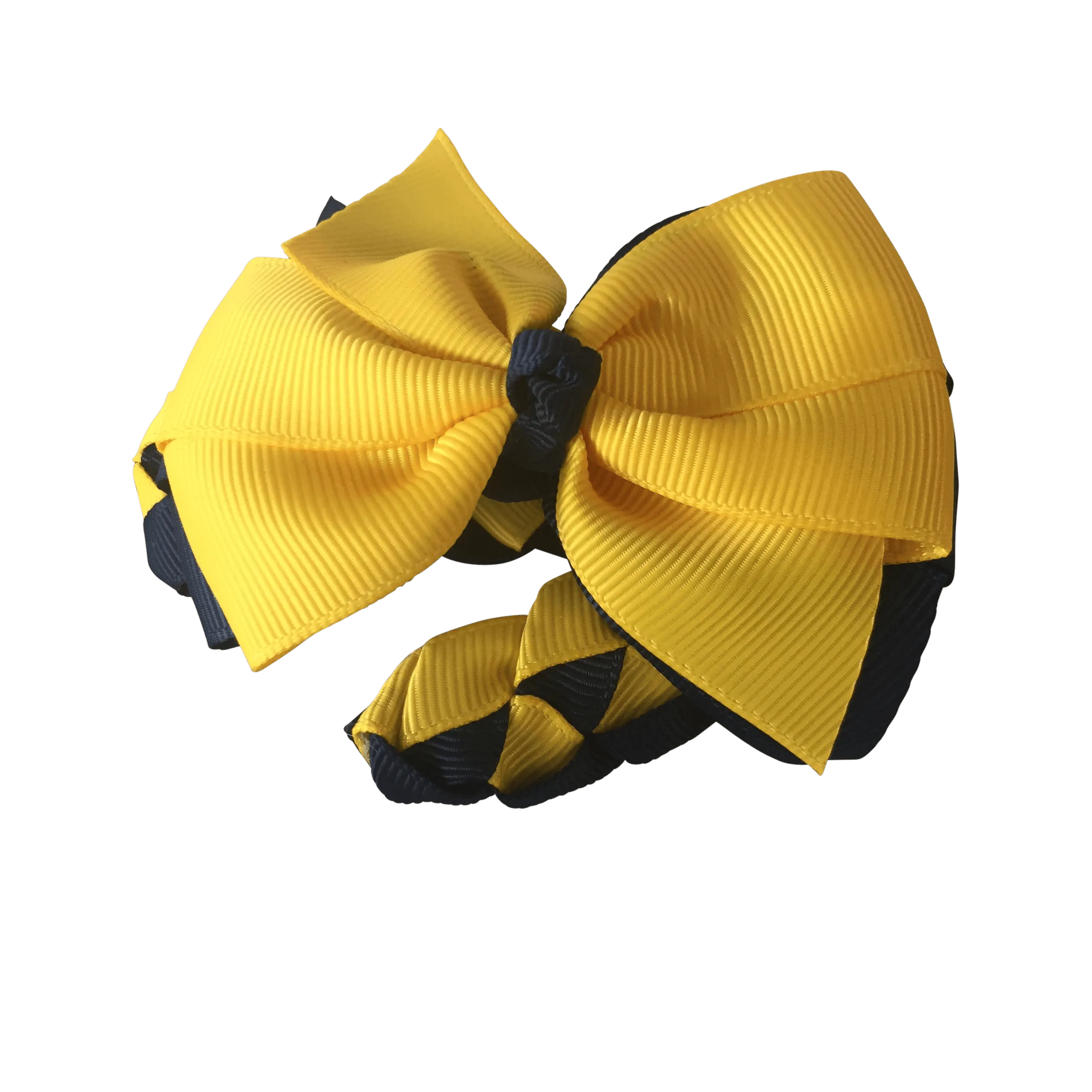 Yellow & Navy Hair Accessories