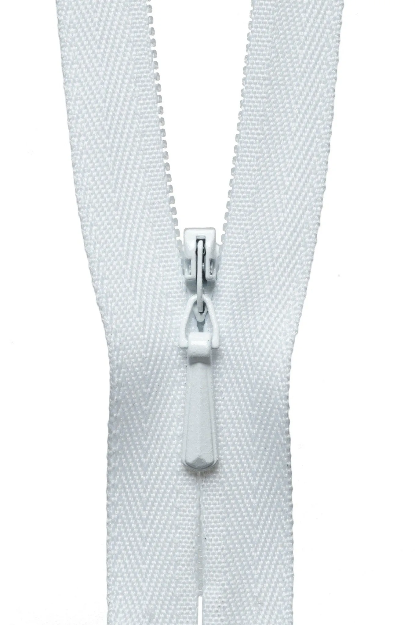YKK Concealed / Invisible Zip - 23cm / 9'' - White 501