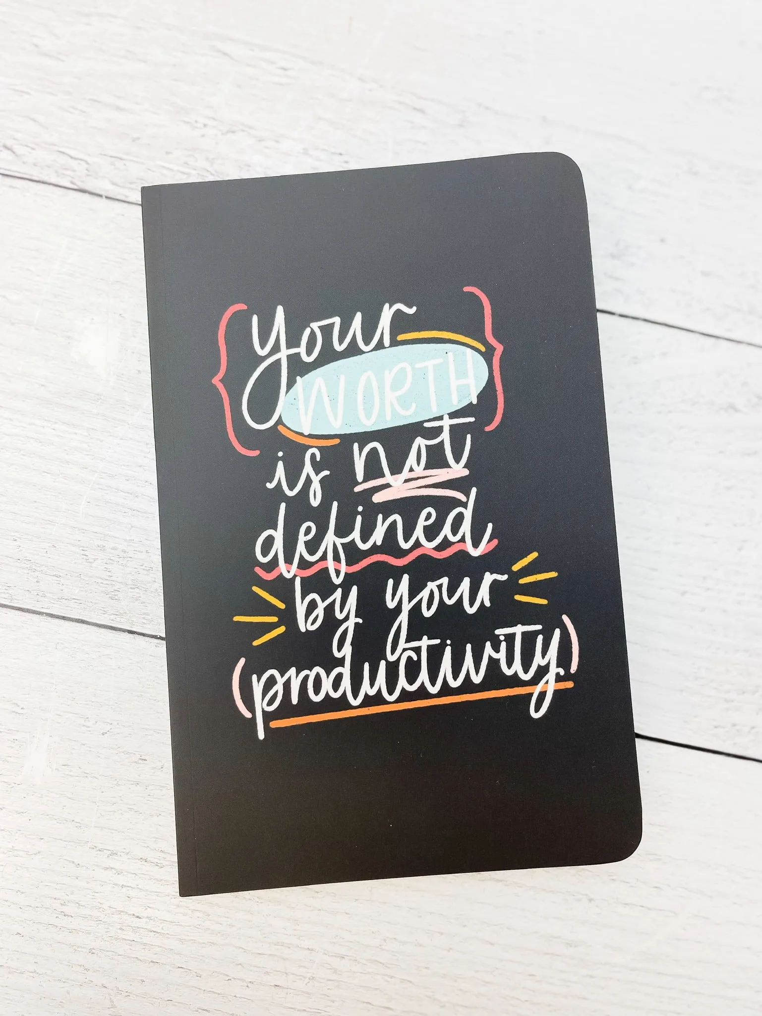 'Your Worth' Dotted Notebook