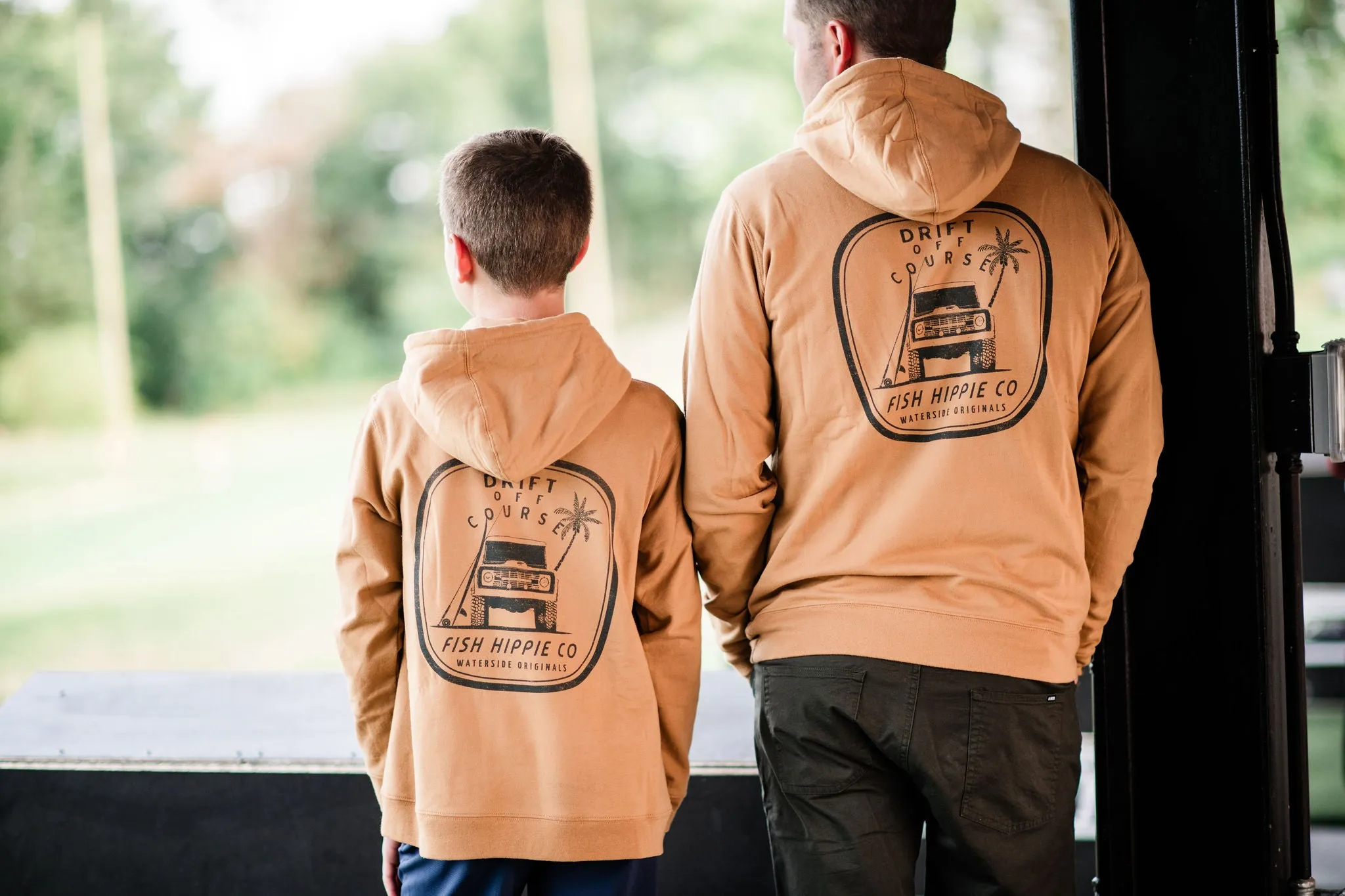 Youth Fish Hippie Jeep Drifter Hoodie -Amber