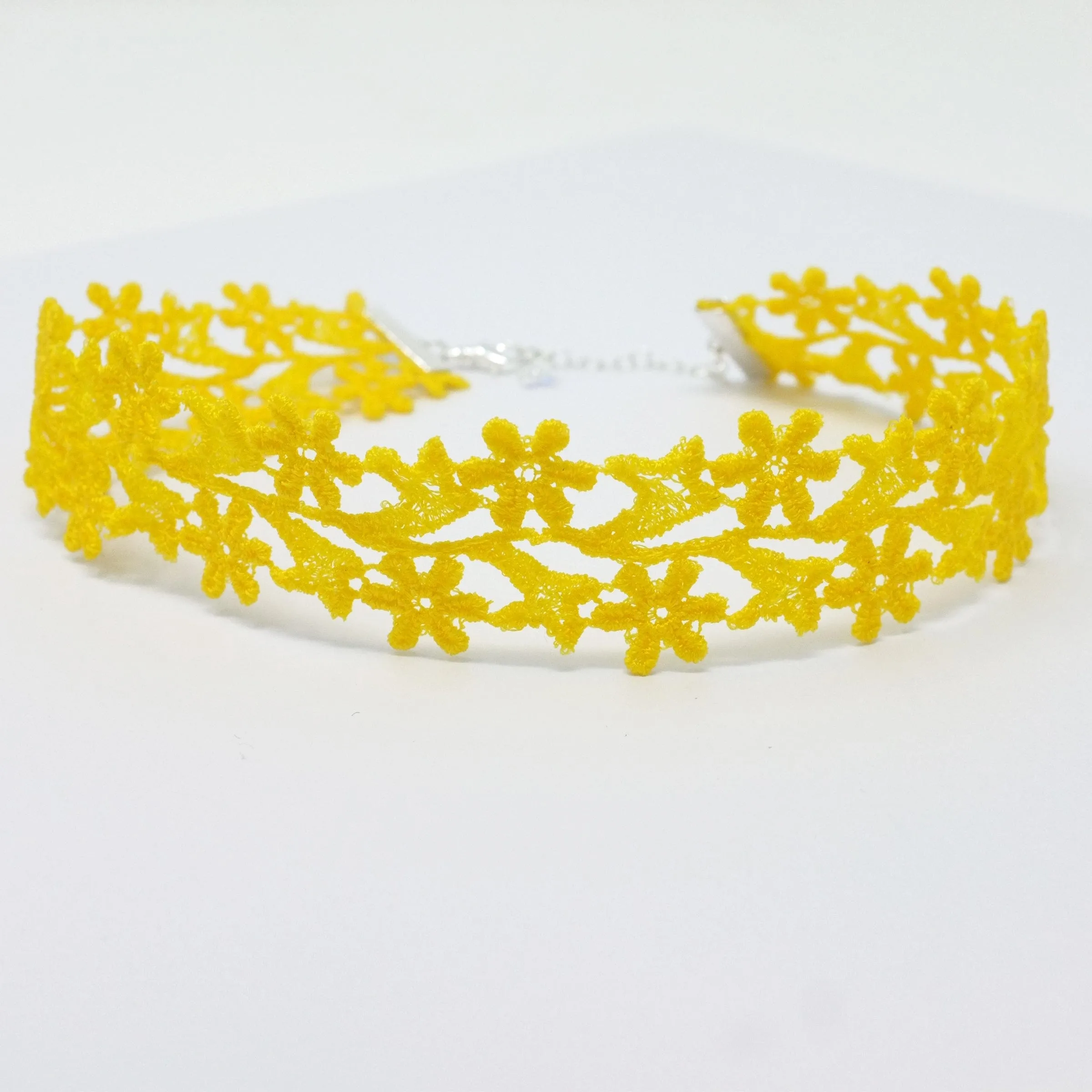 Zara Lemon Yellow Wide Choker